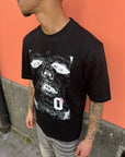 T-Shirt Stampa Frontale Nero