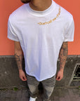 T-Shirt Scritta Ricamata