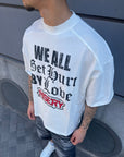 T-Shirt Stampa Frontale Premium Bianco