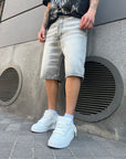 Bermuda Denim Basic Grigio