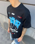 T-Shirt Stampa Frontale Nero