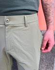 Pantalone Slim Tessuto Tecnico Verde