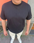 Maglia In Filo Di Cotone Nero