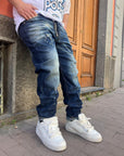 Jeans Mod DS*2 Zip Blu