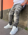 Jeans Mod D*Q2 Zip Grigio