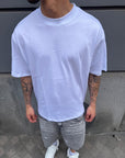 T-Shirt Stampa Retro "R" Bianco
