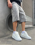 Bermuda Denim Grigio Chiaro