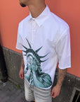 Camicia Statua Libertà Bianco