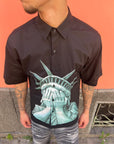 Camicia Statua Libertà Nero