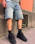 Coordinato Stampa Denim Blu