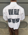 Camicia "VIVE FELIZ QUE TODO PASA"