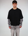 Longsleeve Manica a Camicia Nero