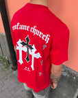 T-Shirt Stampa Croce Retro