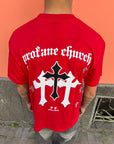 T-Shirt Stampa Croce Retro