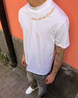 T-Shirt Scritta Ricamata
