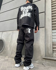 Coordinato Jeans Stampa Retro