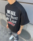 T-Shirt Stampa Frontale Premium Nero
