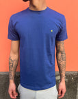 T-Shirt Bussola Blu Elettrico