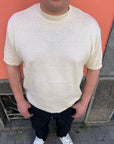 Maglia In Filo Di Cotone Beige