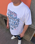 T-Shirt Stampa Pressure Bianco