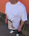 T-Shirt Statua Libertà Bianco