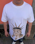 T-Shirt Statua Libertà Bianco