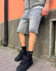 Coordinato Stampa Denim Grigio