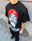 T-Shirt Stampa Frontale Rap