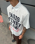 Camicia Scritta Frontale Città