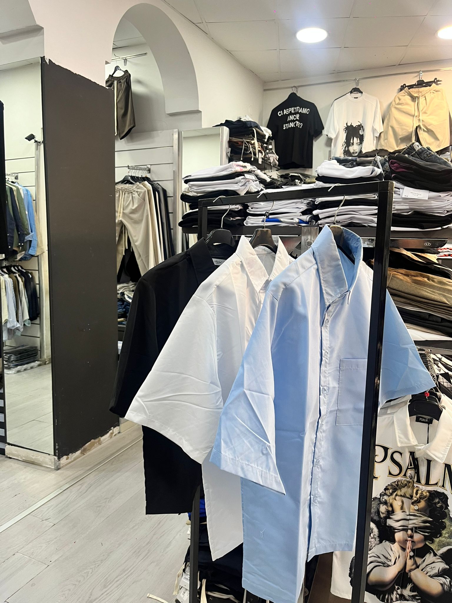 Camicia Monocolore Con Tasca