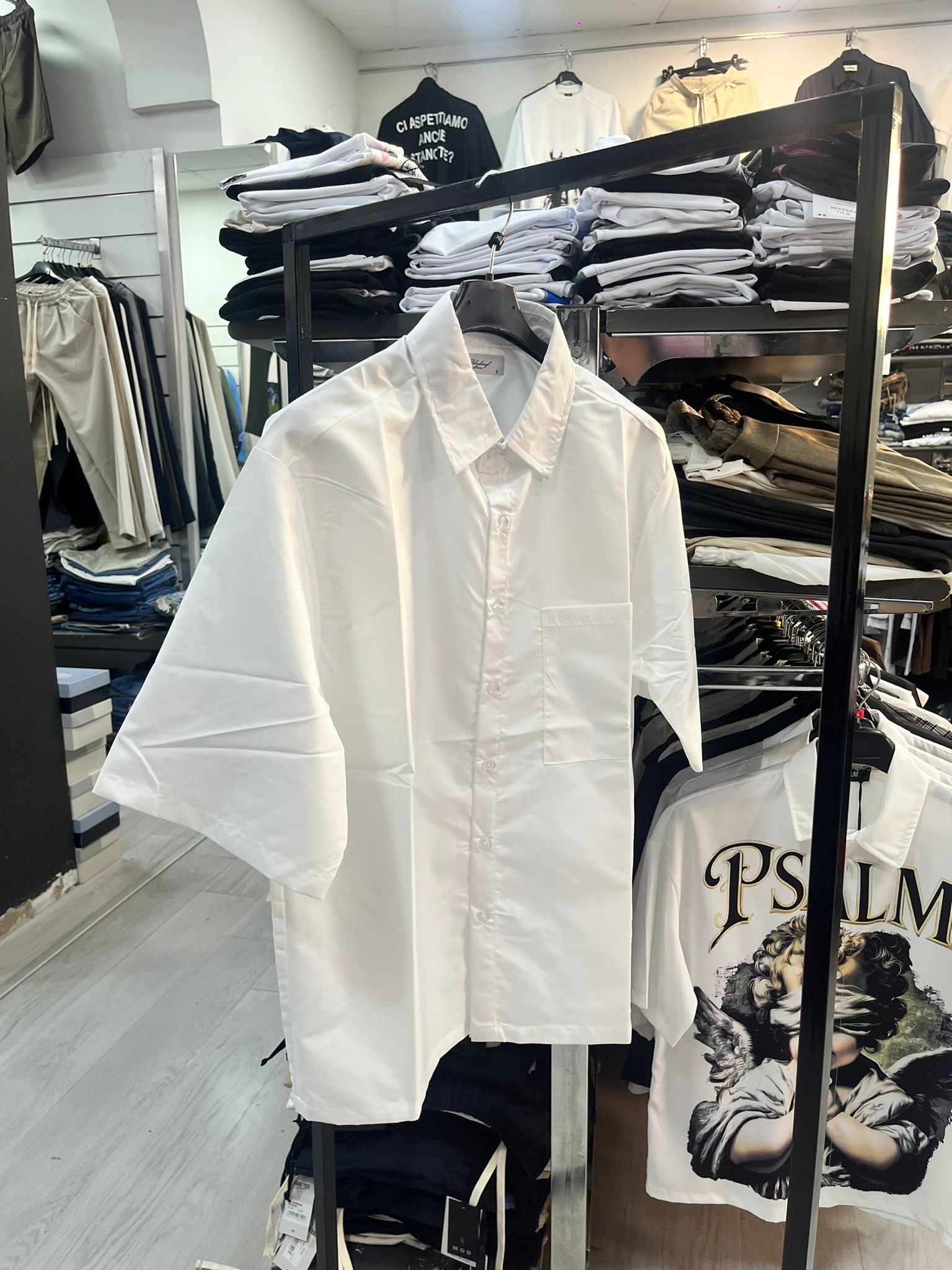 Camicia Monocolore Con Tasca