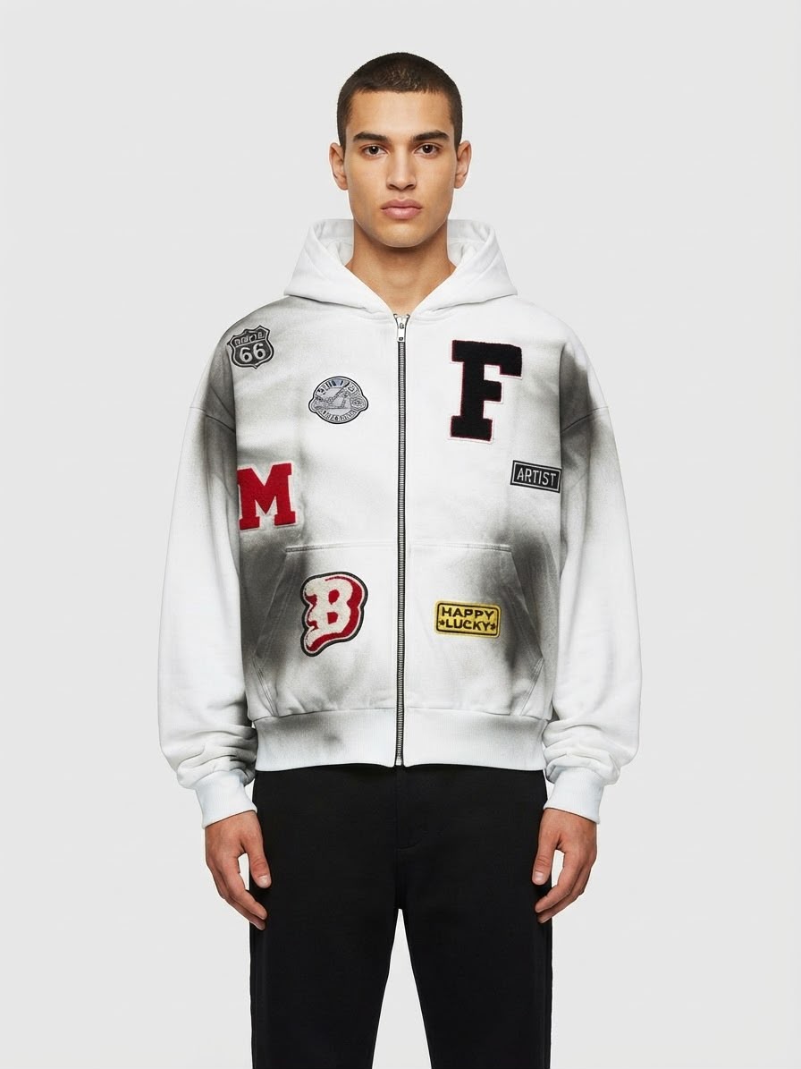 Felpa Con Zip Premium Bunker
