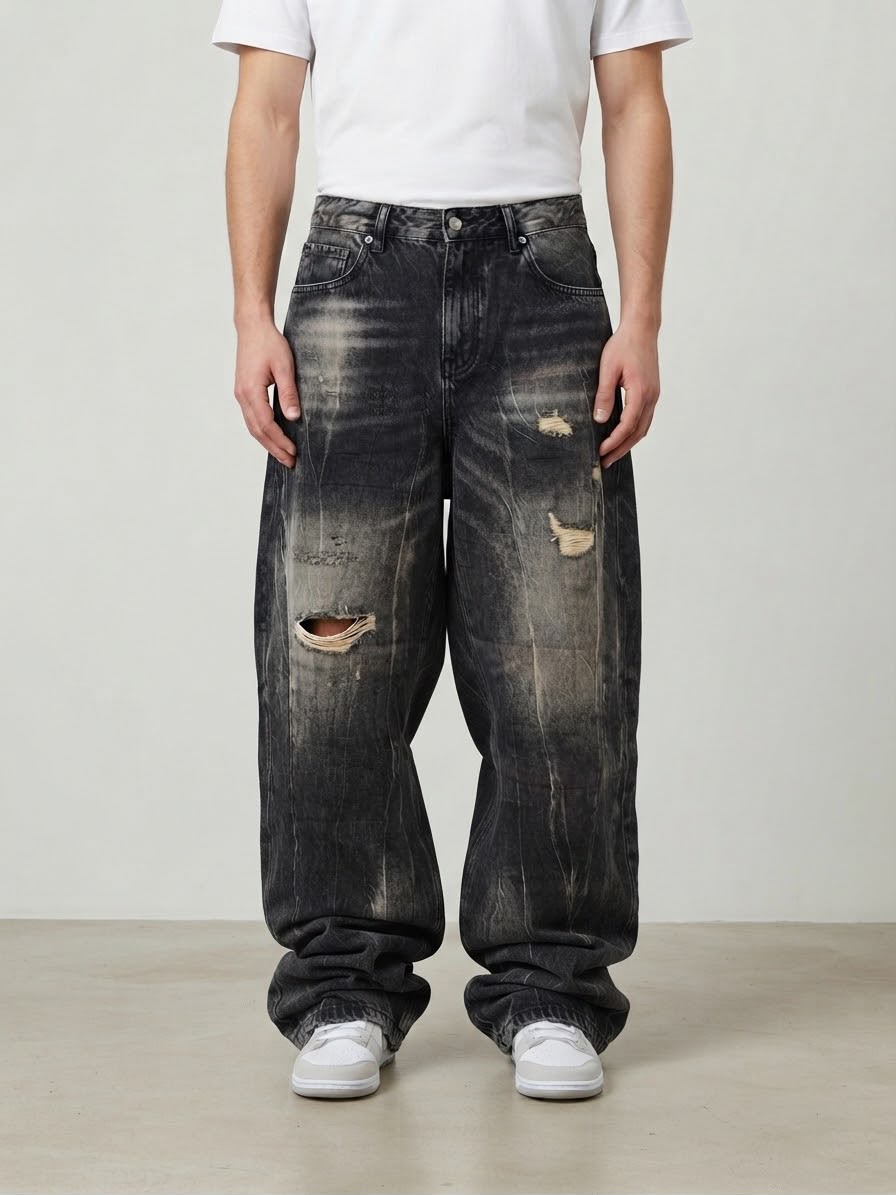Jeans Baggy Marrone