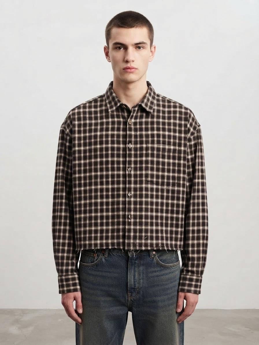 Camicia Crop Quadri